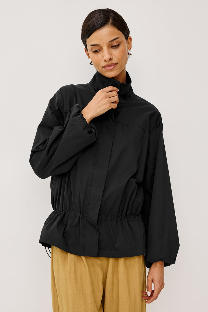 FELIX CINCHED JACKET (BLACK) - RAILS