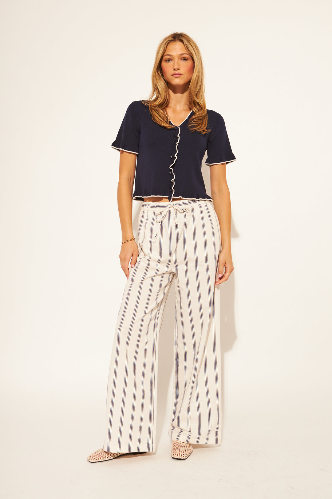 FLORIAN BUTTON UP T-SHIRT (MINUIT) - JOHN+JENN