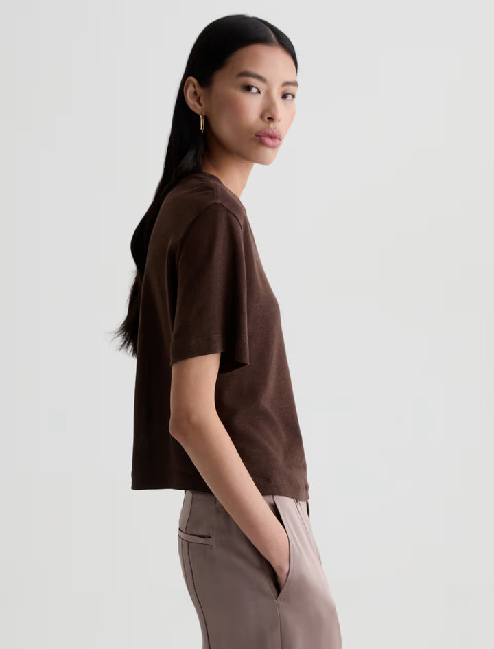 CHARLI COMFORT TEE (OAK BARREL) - A.G. DENIM