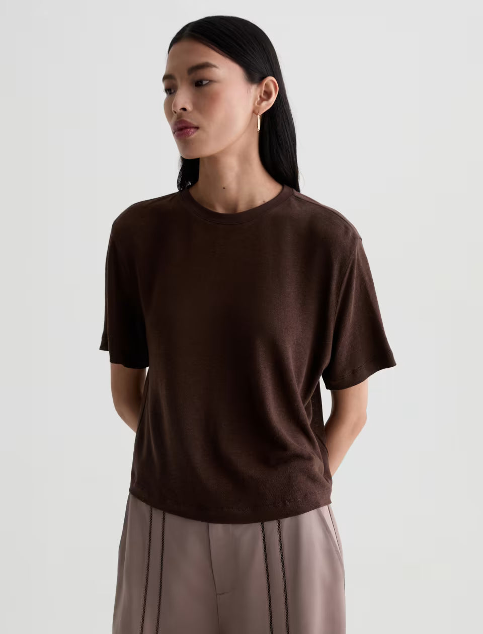 CHARLI COMFORT TEE (OAK BARREL) - A.G. DENIM