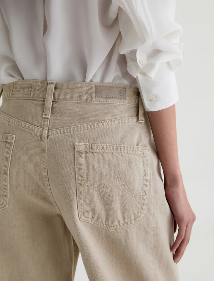 HATTIE CROP (SULFUR LIGHT TAUPE) - A.G. DENIM