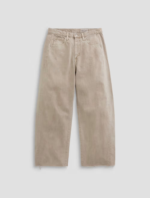 HATTIE CROP (SULFUR LIGHT TAUPE) - A.G. DENIM
