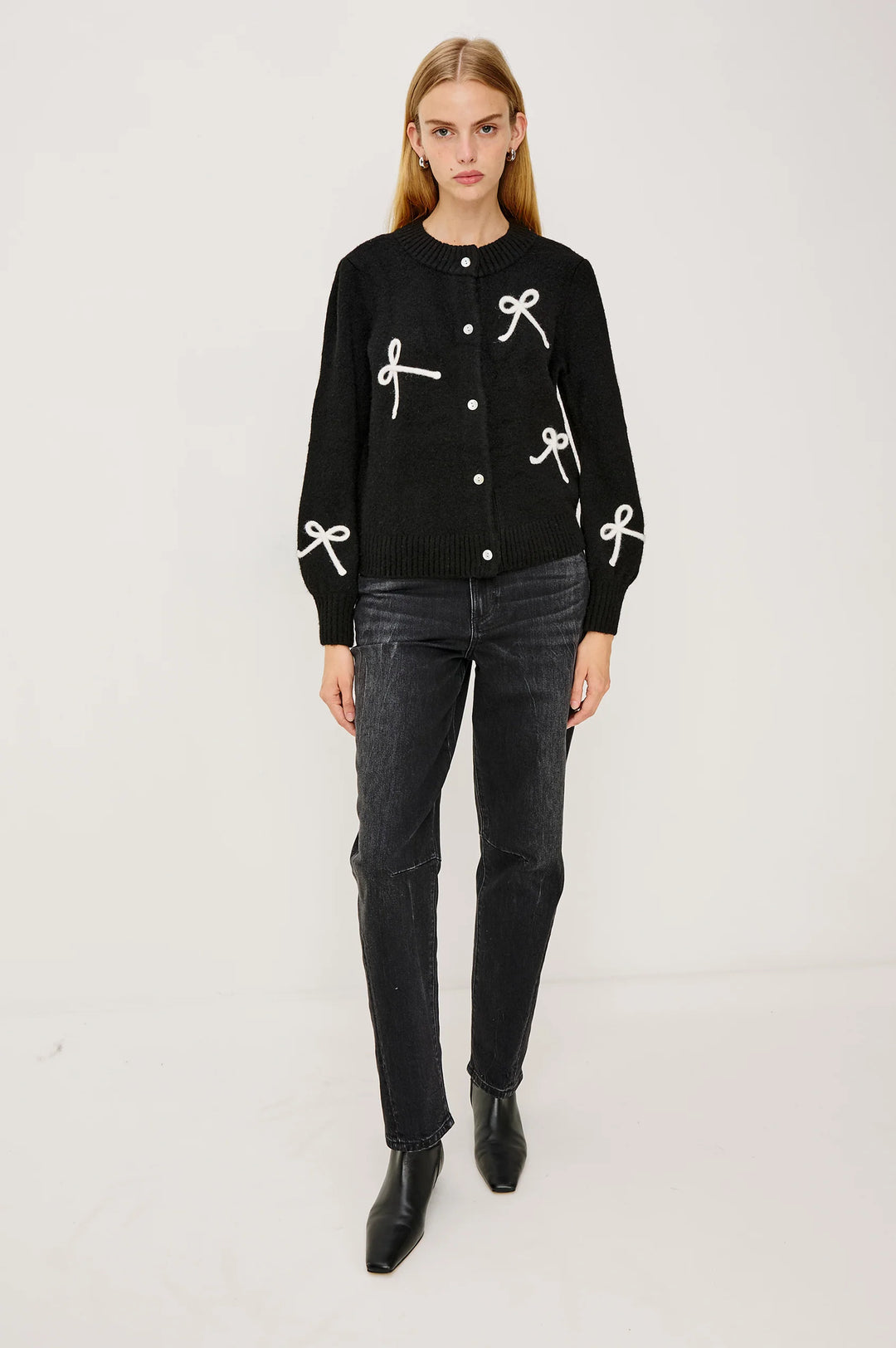 FRANCESCA CARDIGAN (BLACK IVORY) - RAILS