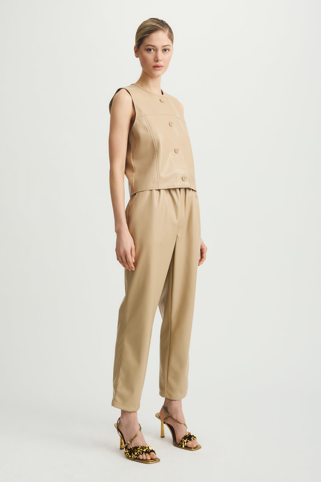JORDYN LEATHER STRAIGHT LEG PANT - MELISSA NEPTON