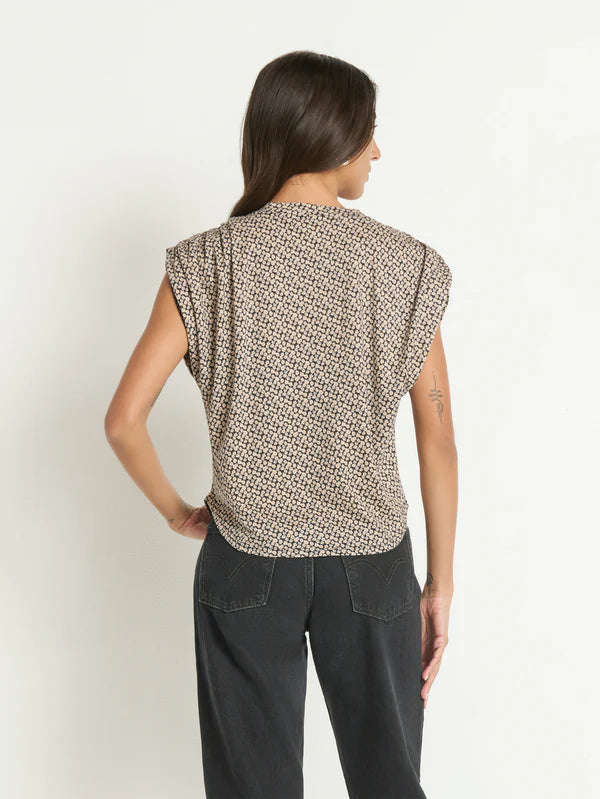 FRANKIE LUXE TEE (DITSY FLORAL BUTTERSCOTCH) - NATION