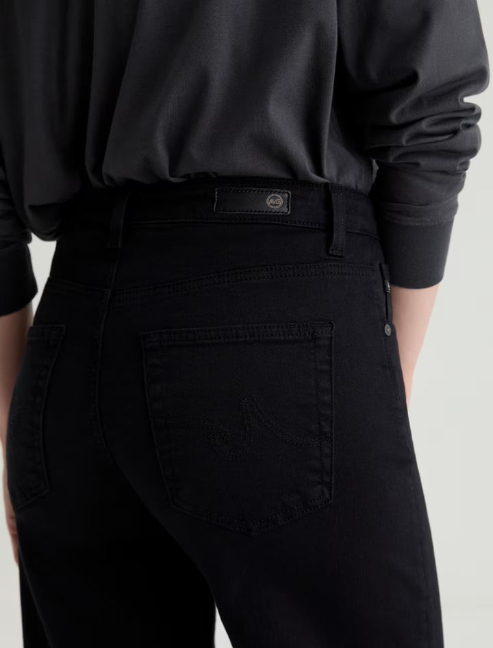 SAIGE WIDE LEG CROP (SUPER BLACK) - A.G. DENIM