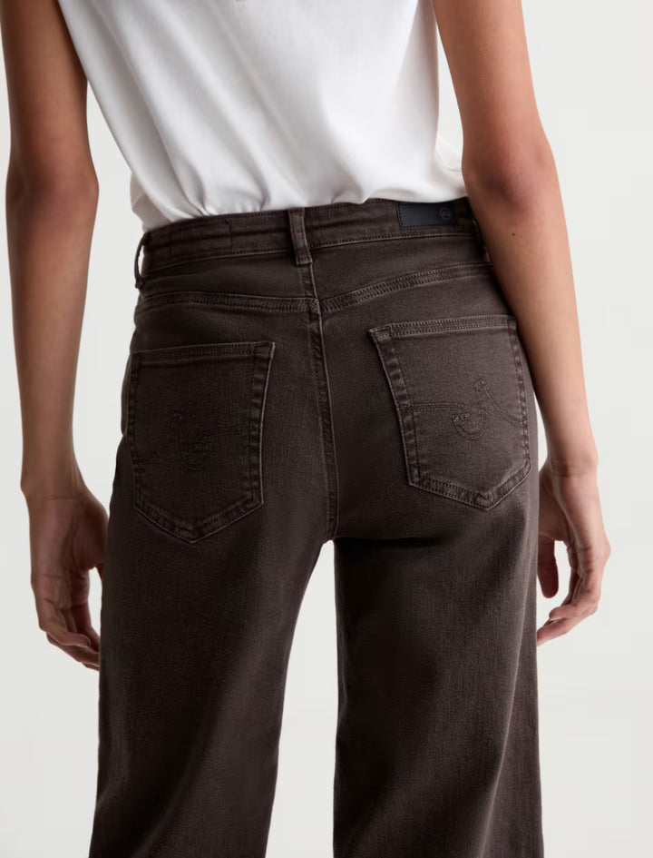 SAIGE WIDE LEG CROP (SULFUR BURNT UMBER) - A.G. DENIM