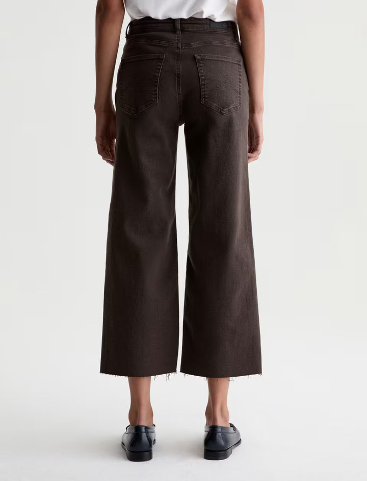 SAIGE WIDE LEG CROP (SULFUR BURNT UMBER) - A.G. DENIM