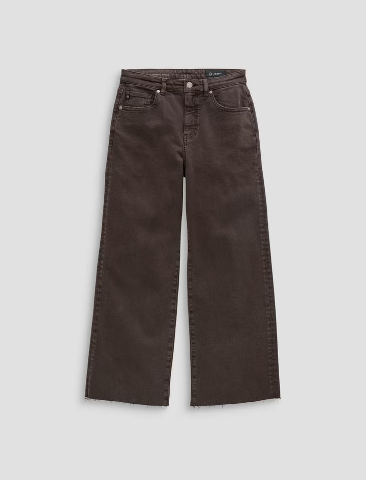 SAIGE WIDE LEG CROP (SULFUR BURNT UMBER) - A.G. DENIM