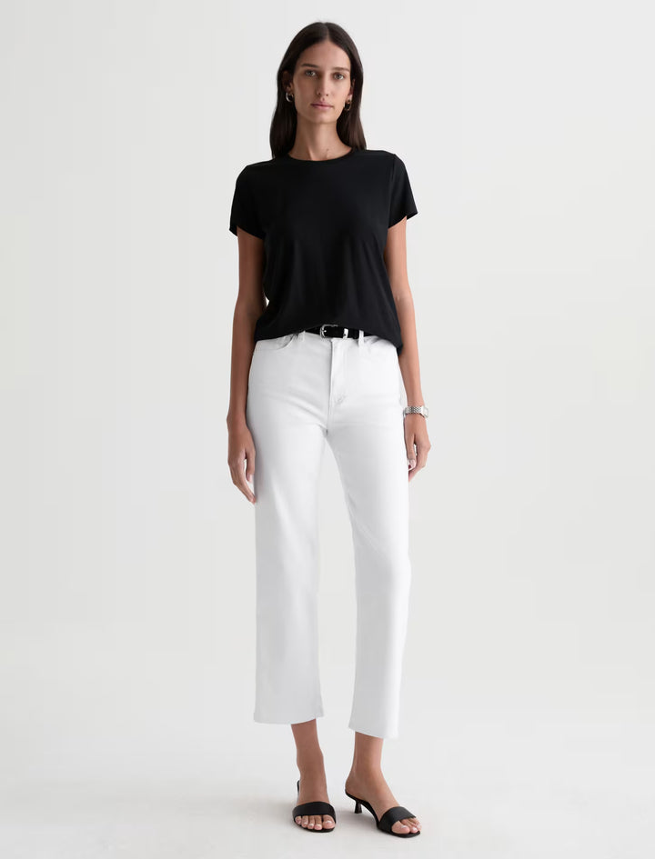 BRINLEY CROP (WHITE) - A.G. DENIM