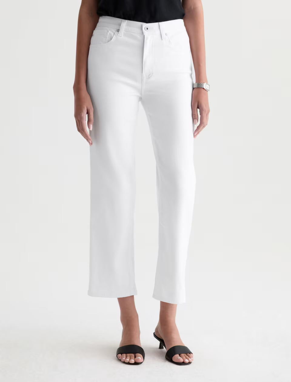 BRINLEY CROP (WHITE) - A.G. DENIM