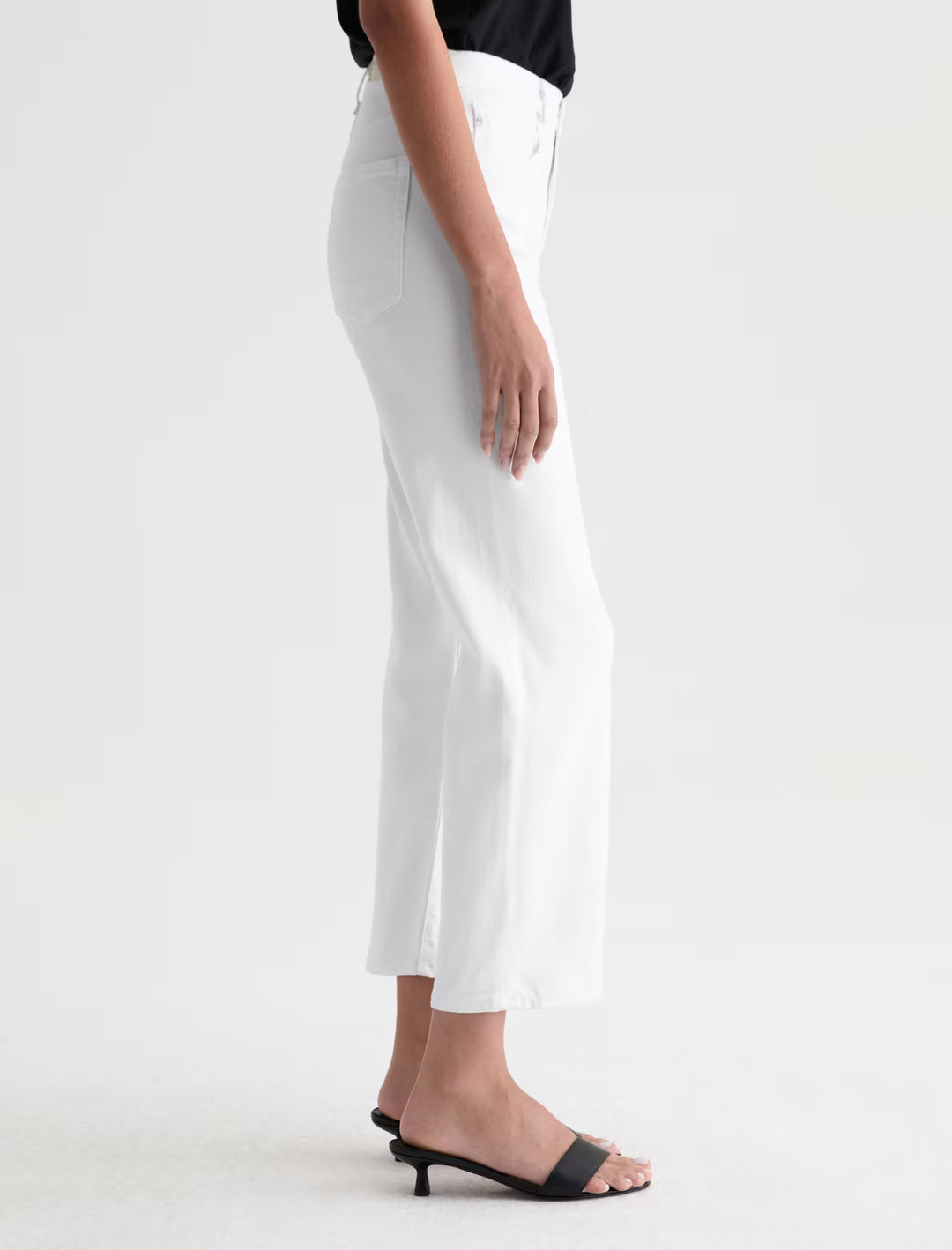 BRINLEY CROP (WHITE) - A.G. DENIM