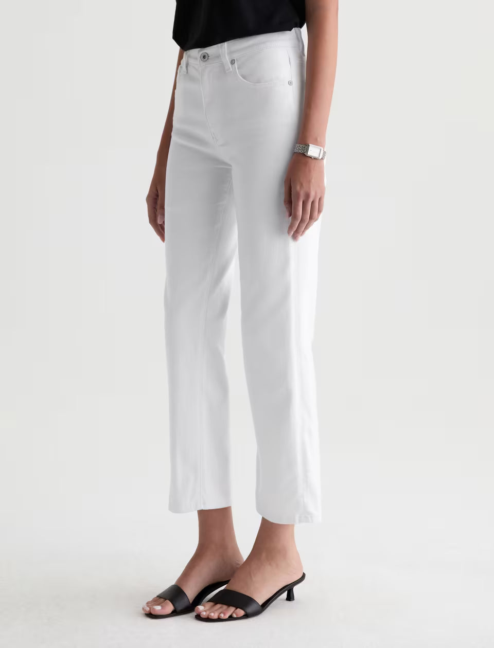 BRINLEY CROP (WHITE) - A.G. DENIM