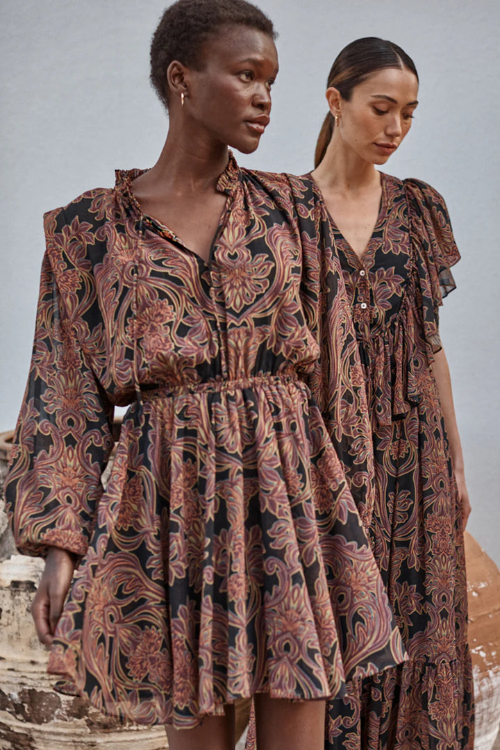 LILLY DRESS (STUDDED FLORA PRINT) - MISA