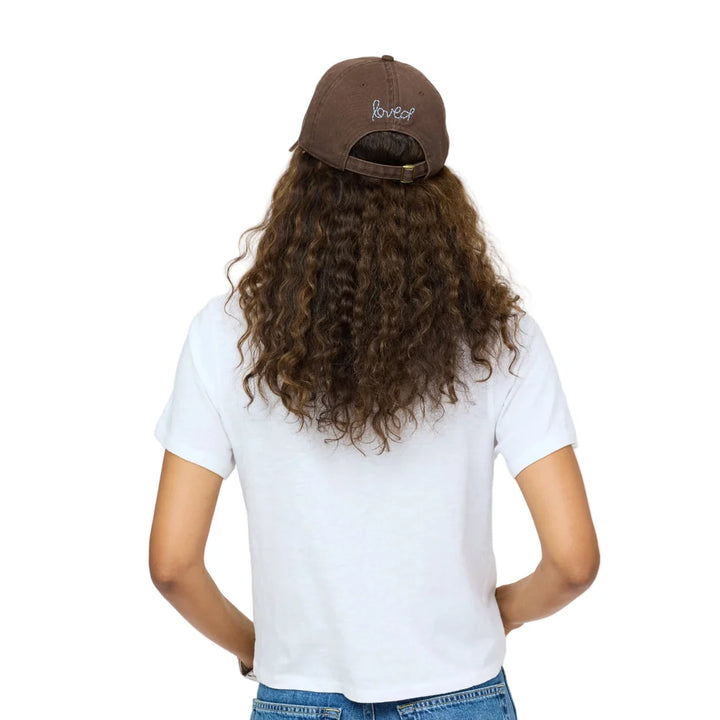 KR IMPERFECT HEART HAT (COCOA-CHAMBRAY) - KERRI ROSENTHAL