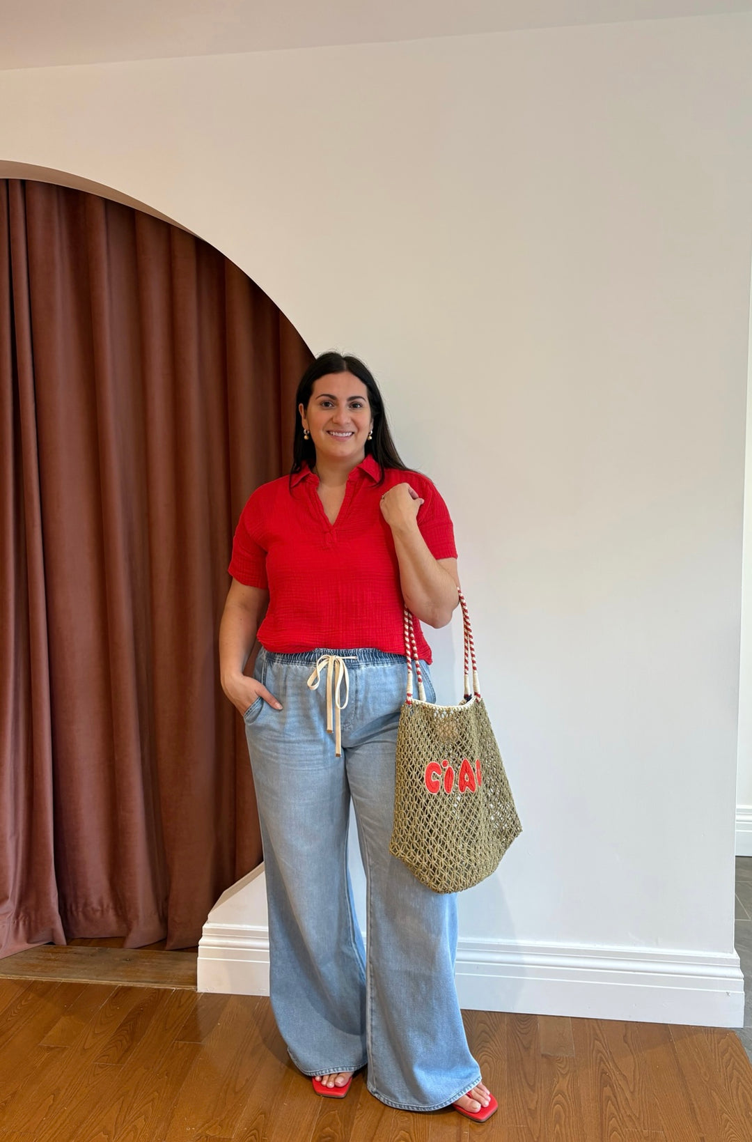GIGI POPOVER TOP (RUMBA) - MICHAEL STARS