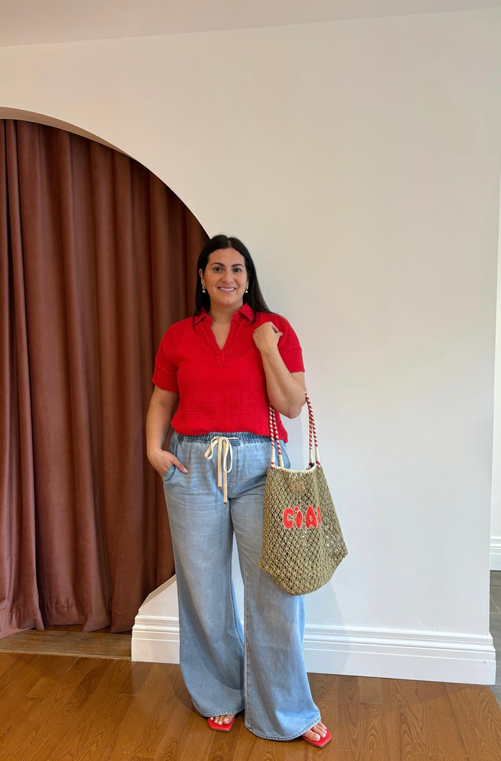 GIGI POPOVER TOP (RUMBA) - MICHAEL STARS