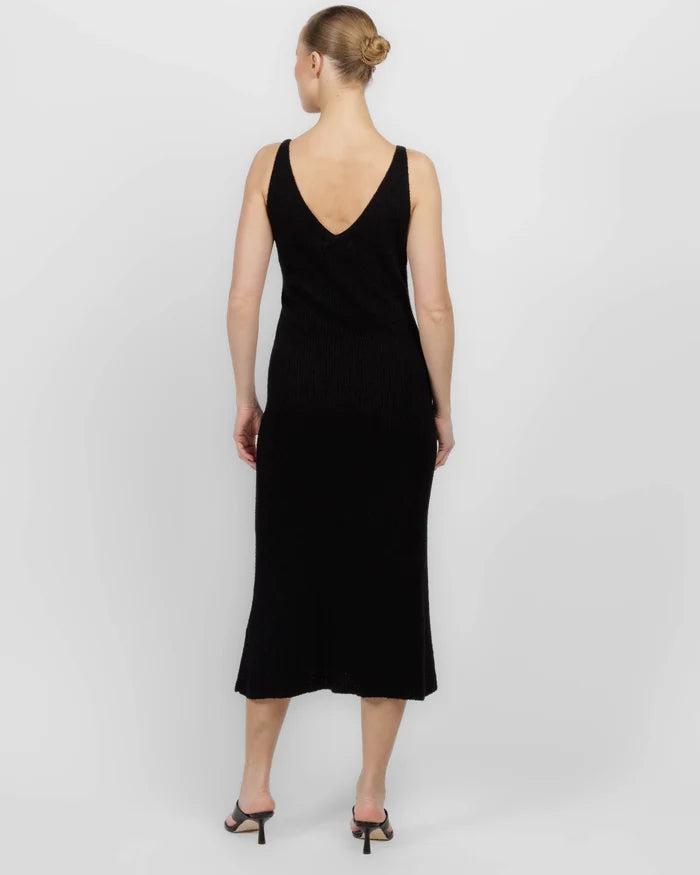 GAURA DRESS (MIDNIGHT BLACK) - NEW SOCIETY
