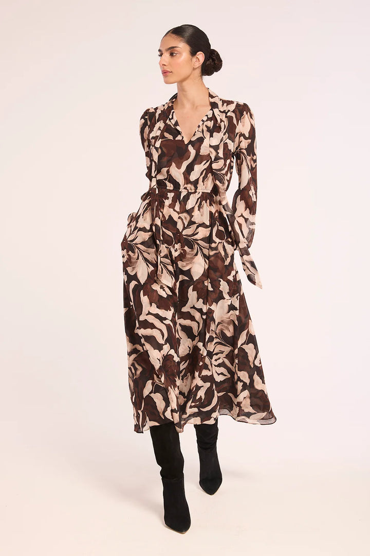 WILMA DRESS (CHOCOLATE SWIRL) - MISA