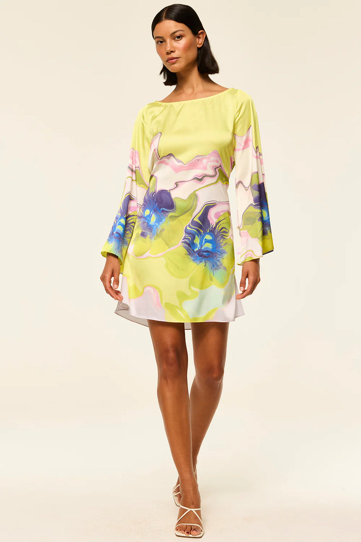 TWIGGY DRESS (MARBLE FLORA) - MISA