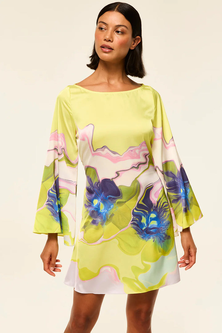 TWIGGY DRESS (MARBLE FLORA) - MISA