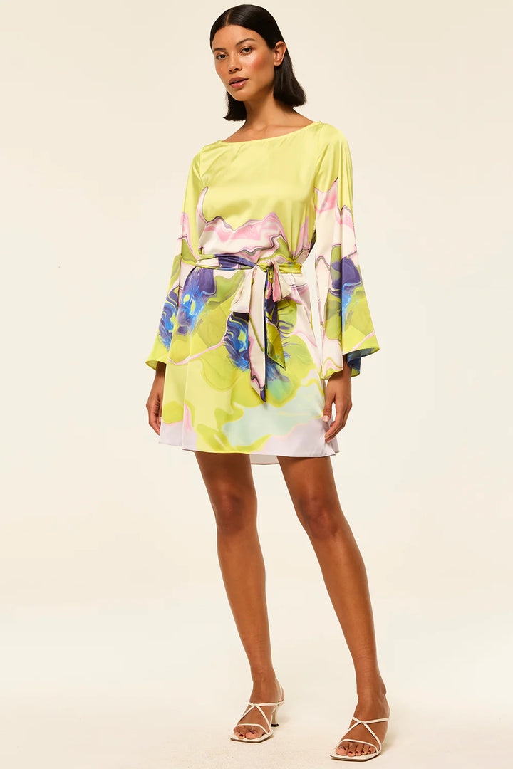 TWIGGY DRESS (MARBLE FLORA) - MISA