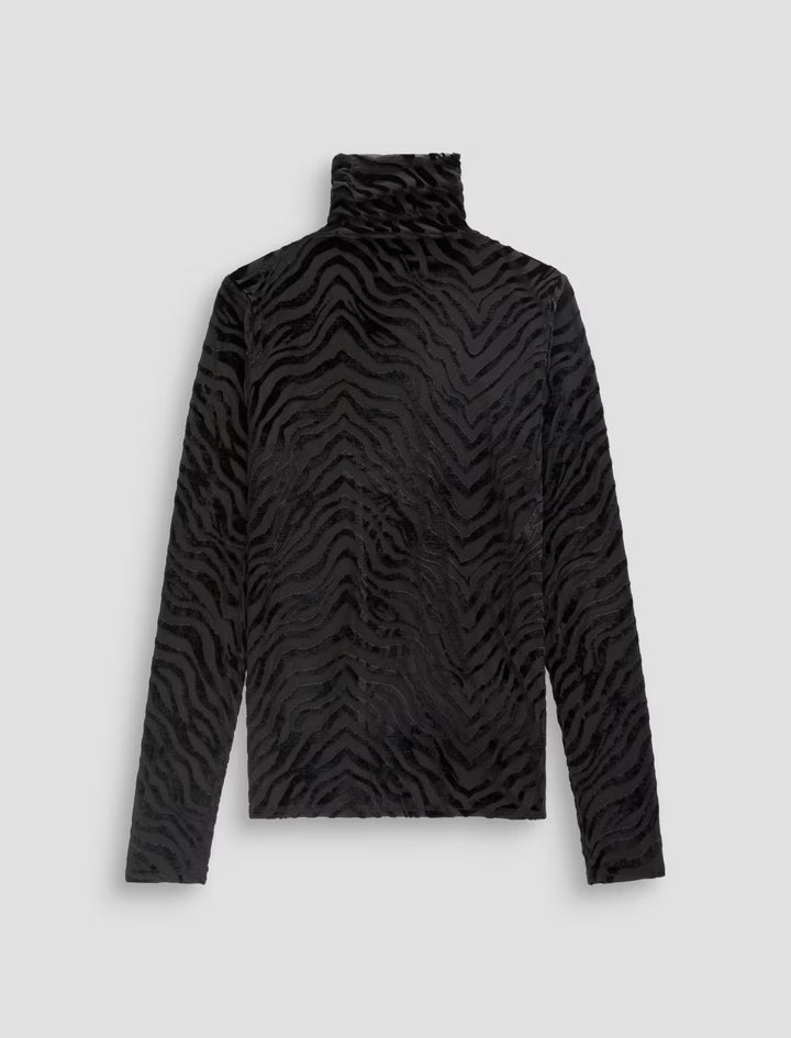 CHELS TURTLENECK (WILD LINES) - A.G. DENIM