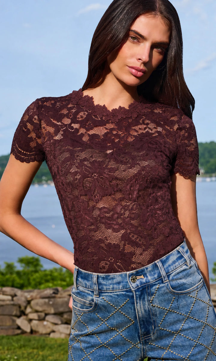 GIADA LACE TOP (ESPRESSO) - GENERATION LOVE