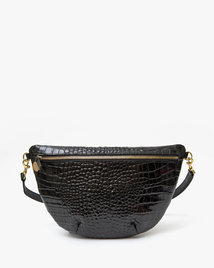 GRANDE FANNY (BLACK CROCO) - CLARE V.