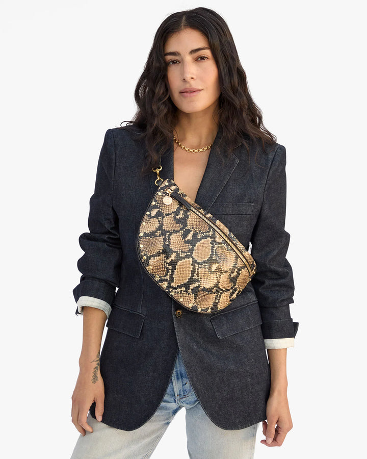 GRANDE FANNY (DESERT SNAKE W/PIPING & STUDS) - CLARE V.