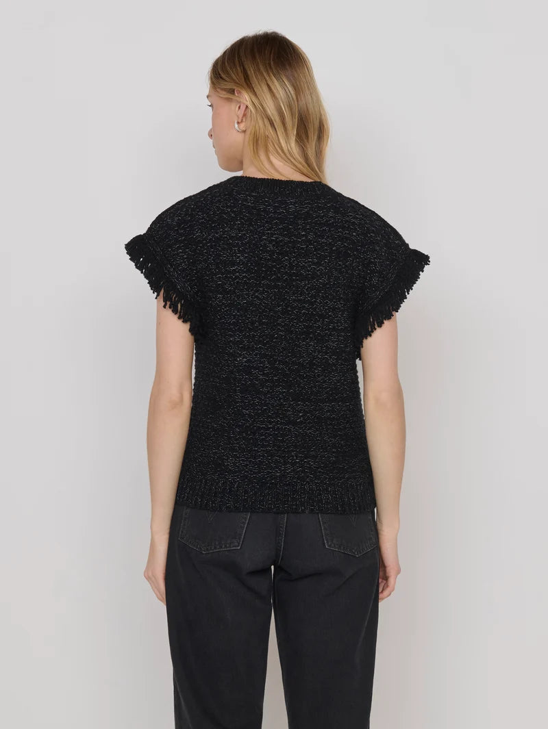 HAZEL VEST (REVERSE BLACK MELANGE) - NATION