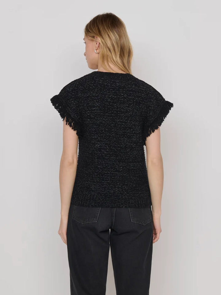 HAZEL VEST (REVERSE BLACK MELANGE) - NATION