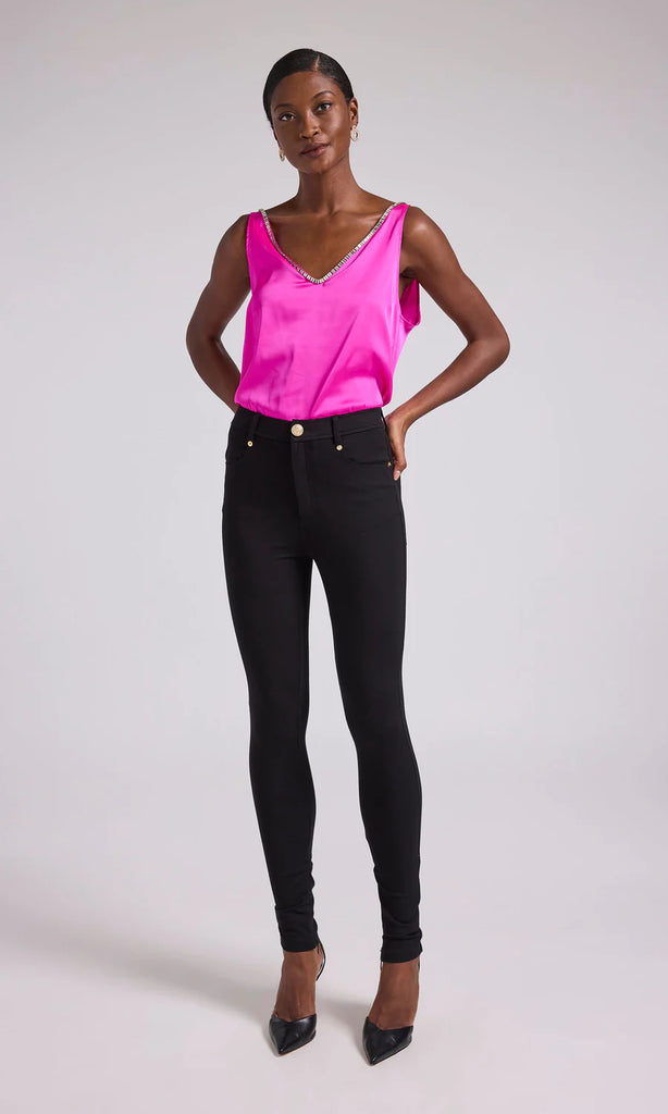 MARIAN CRYSTAL TANK TOP (HOT PINK) - GENERATION LOVE