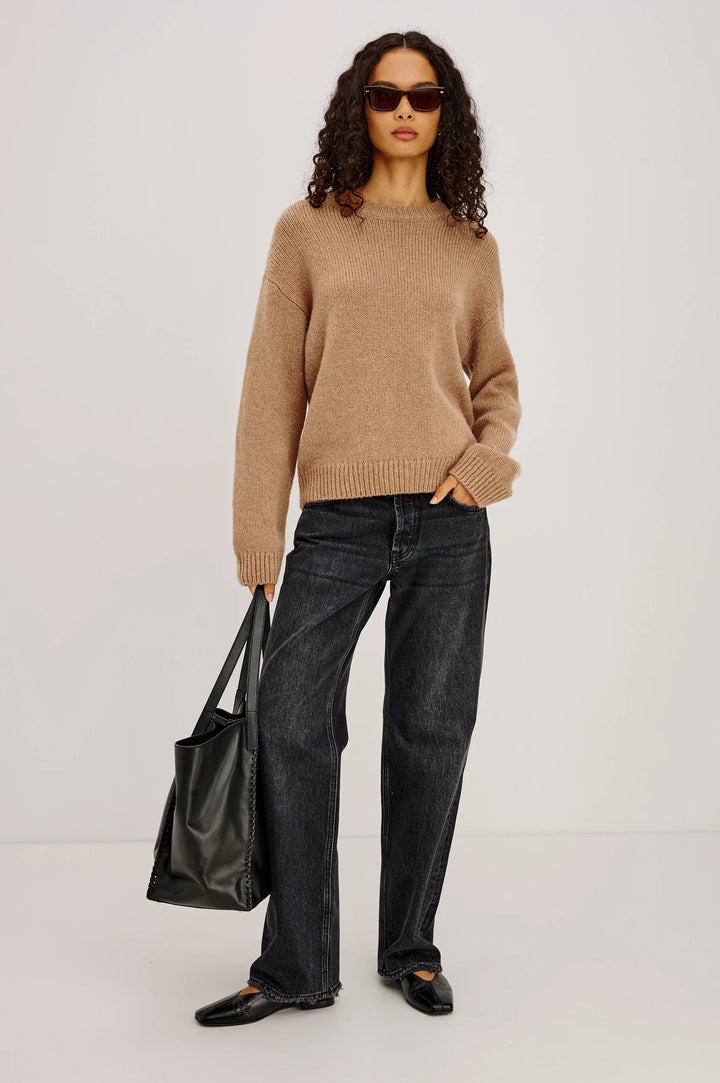 HELLY SWEATER (HEATHER CAMEL) - RAILS