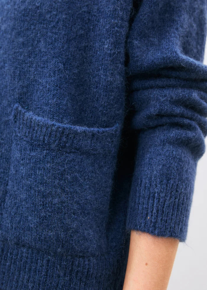 KINKATA TWO POCKET SWEATER (COBALT) - HUMILITY
