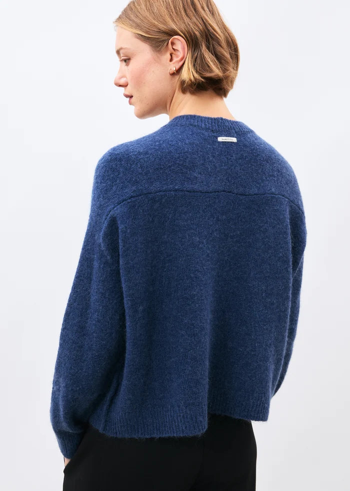 KINKATA TWO POCKET SWEATER (COBALT) - HUMILITY