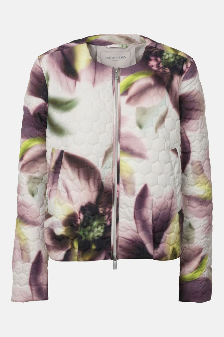 SHORT QUILTED HONEYCOMB JACKET (LIGHT FLOWER) - ILSE JACOBSEN
