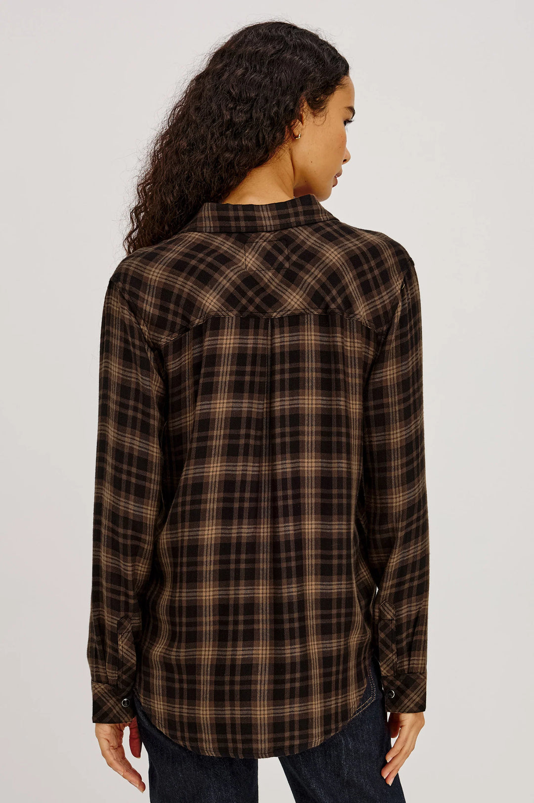 HUNTER PLAID SHIRT (ALMOND BLACK) - RAILS