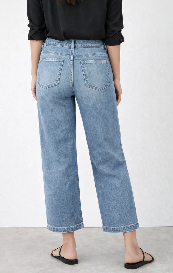 HYACINTH HIGH RISE CROP JEAN (DELFI BLUE) - FIDELITY