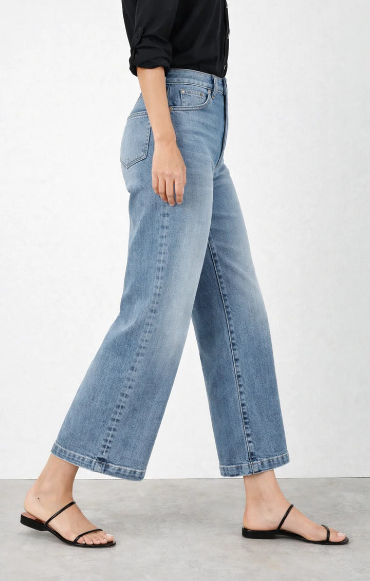 HYACINTH HIGH RISE CROP JEAN (DELFI BLUE) - FIDELITY