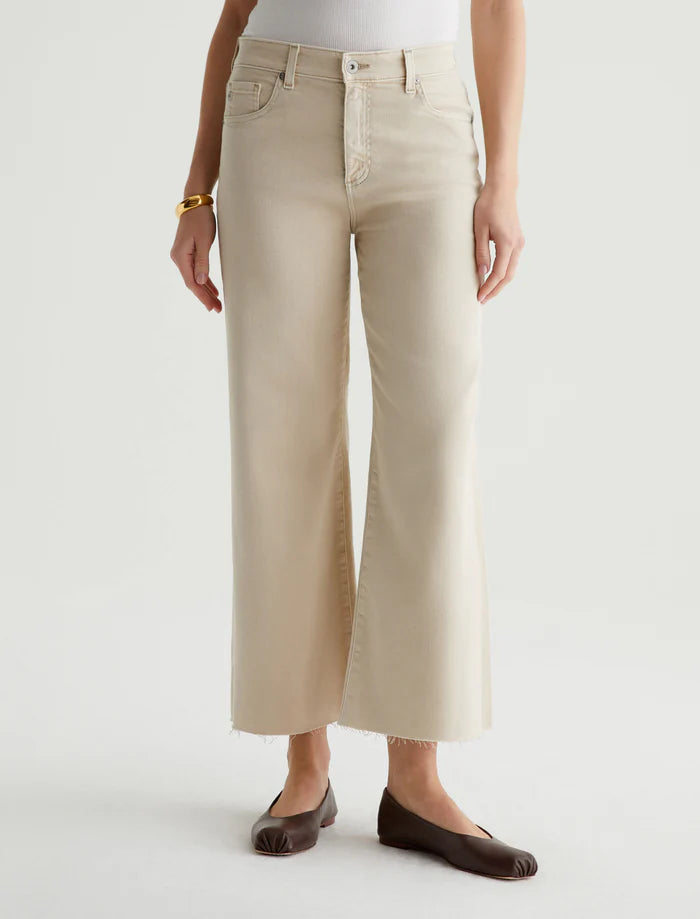 SAIGE WIDE LEG CROP (SULFUR DESERT ROCK) - A.G. DENIM