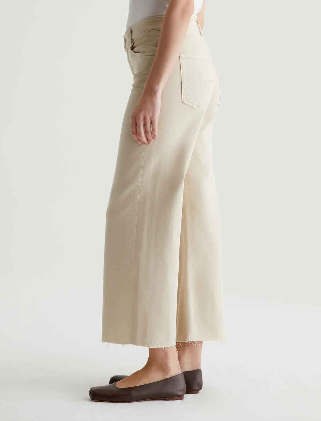 SAIGE WIDE LEG CROP (SULFUR DESERT ROCK) - A.G. DENIM