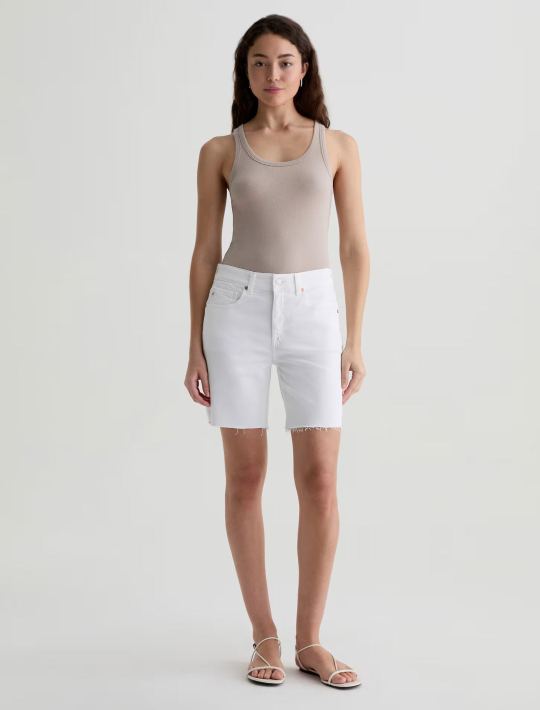 EX-BOYFRIEND SHORT (WHITE) - A.G. DENIM