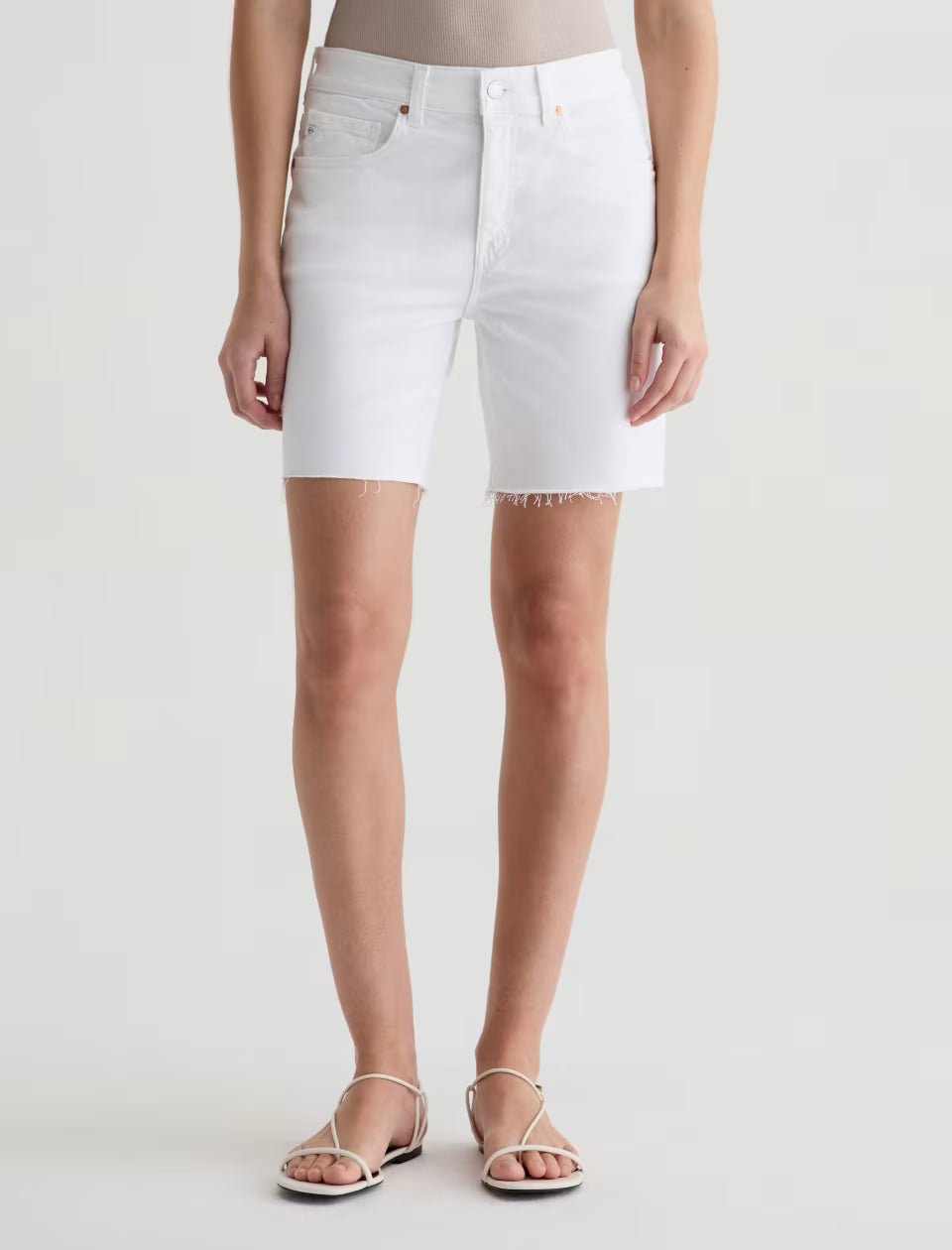 EX-BOYFRIEND SHORT (WHITE) - A.G. DENIM