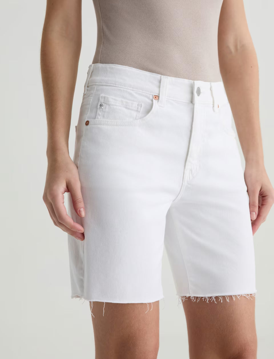 EX-BOYFRIEND SHORT (WHITE) - A.G. DENIM