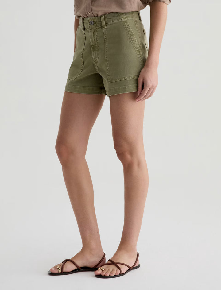 ANALEIGH SHORT (SURFUR BASIL) - A.G. DENIM