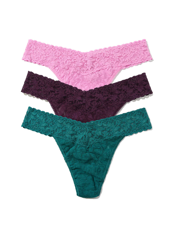 HOLIDAY CRACKER 3PACK ORIGINAL RISE THONG - HANKY PANKY