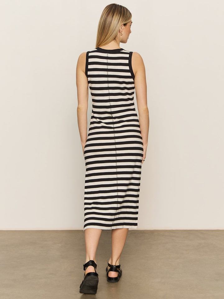 CONTRAST TRIM MAXI STRIPE DRESS - SANCTUARY