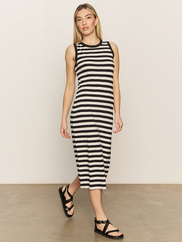 CONTRAST TRIM MAXI STRIPE DRESS - SANCTUARY