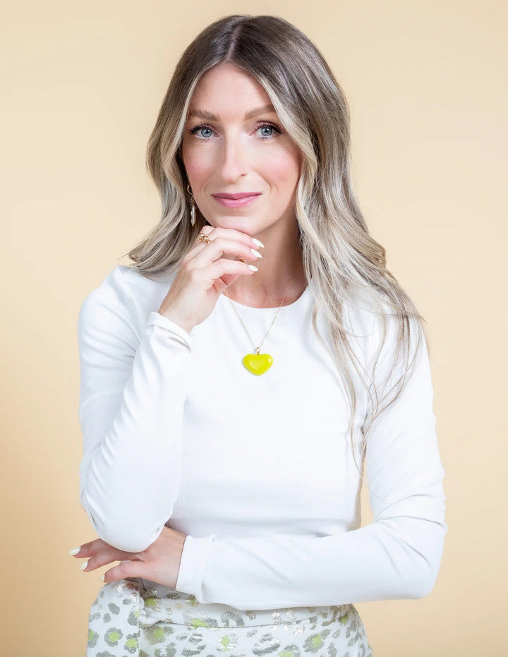 JULIA NECKLACE (CHARTREUSE) - CALO